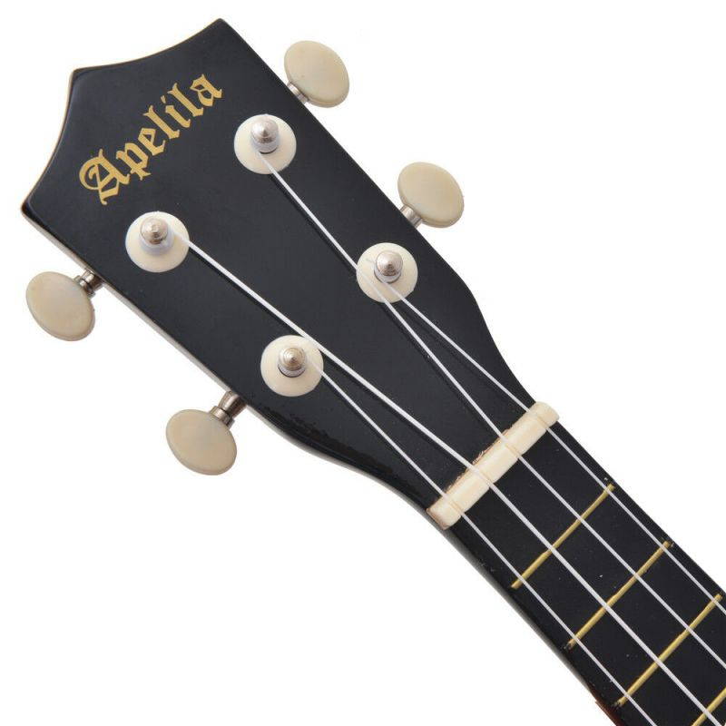 21" Soprano Ukulele Acoustic Guitar Hawaii Music Instrument Beginner Black