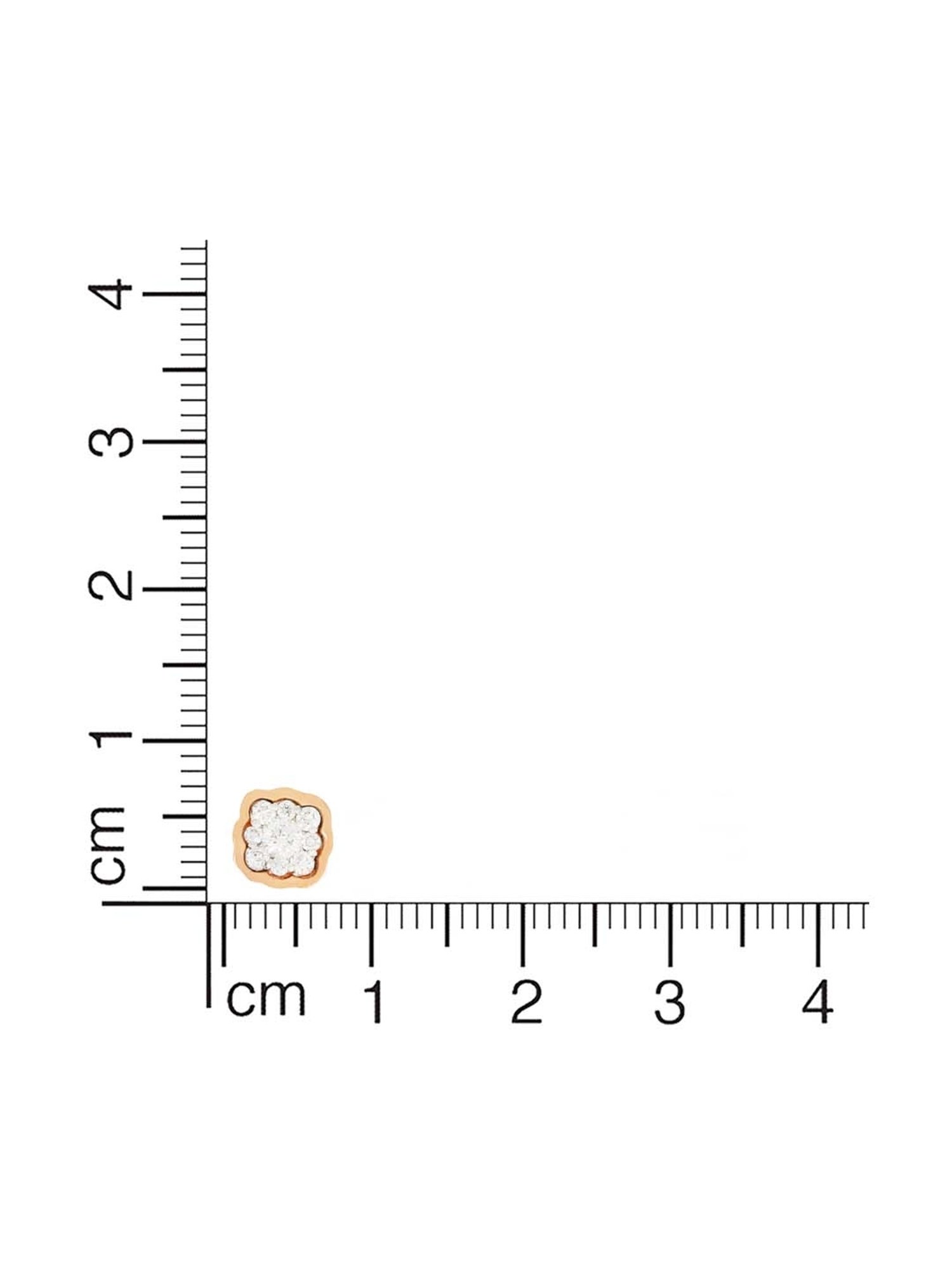 P.C. Chandra Jewellers 18 kt Gold & Diamond Earrings