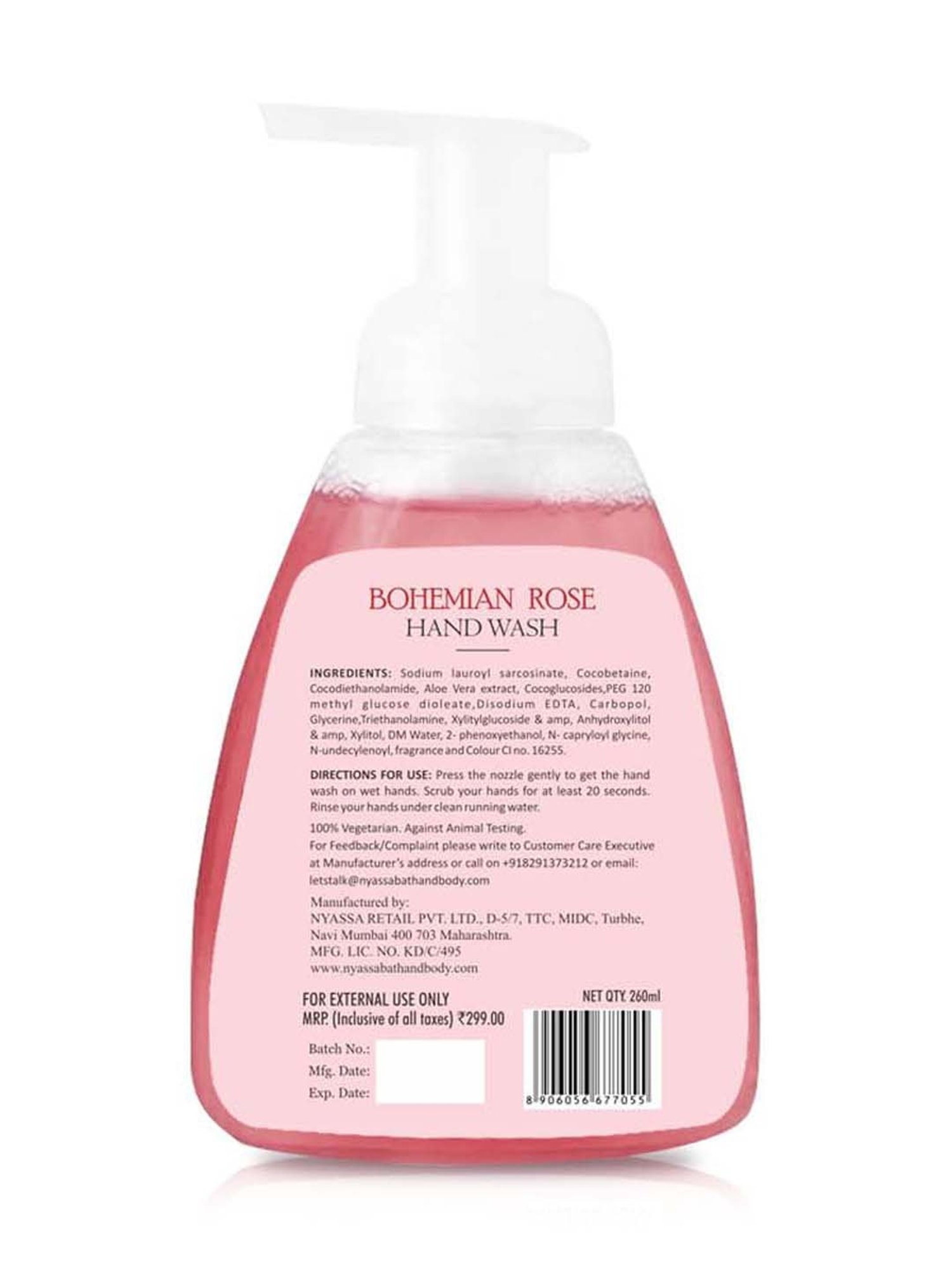 Nyassa Bohemian Rose Hand wash - 260 ml