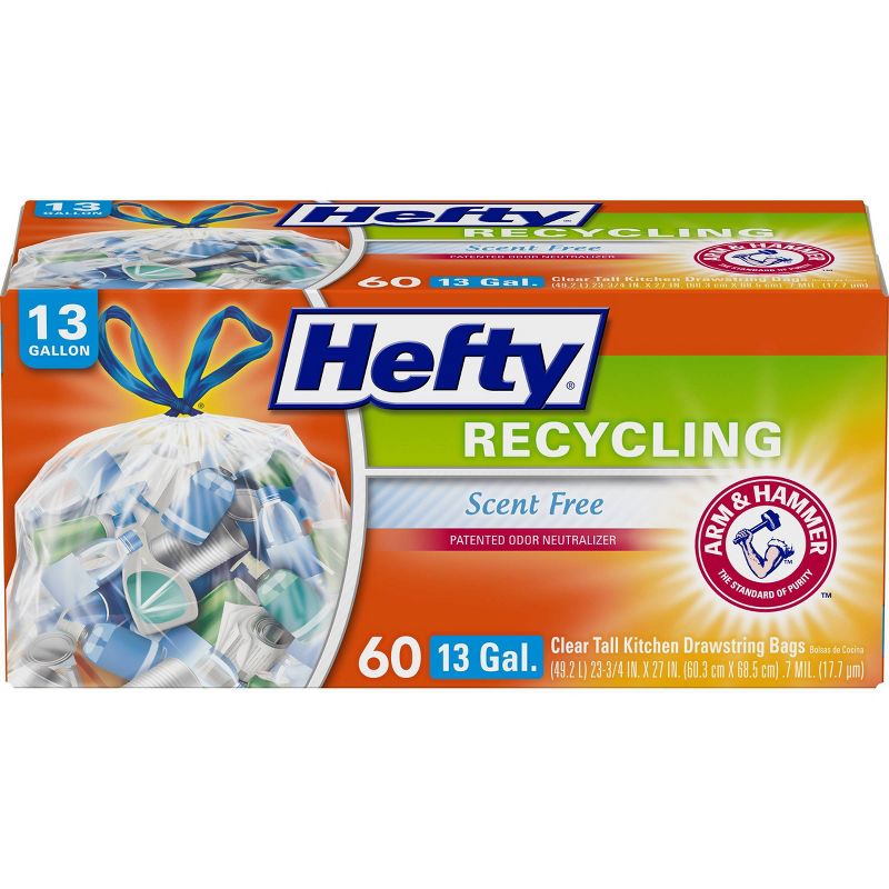 Hefty Strong Extra Large Drawstring Trash Bags - 33 Gallon - 26ct