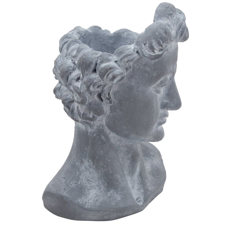 21" Resin Apollo Bust Figurine Gray - Sagebrook Home