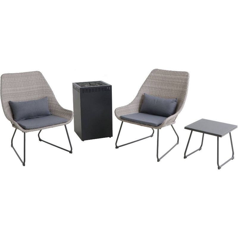 Accent 4pc Fire Pit Seating Set Gray - Hanover