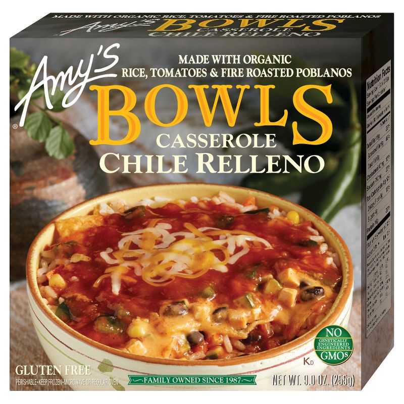 Amy's Frozen Chili Relleno Bowl - 9oz