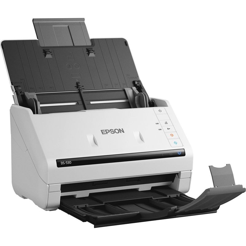 Epson WorkForce DS-530 Sheetfed Scanner - 300 dpi Optical - 30-bit Color - 24-bit Grayscale - 35 ppm (Mono) - 35 ppm (Color) - Duplex Scanning - USB