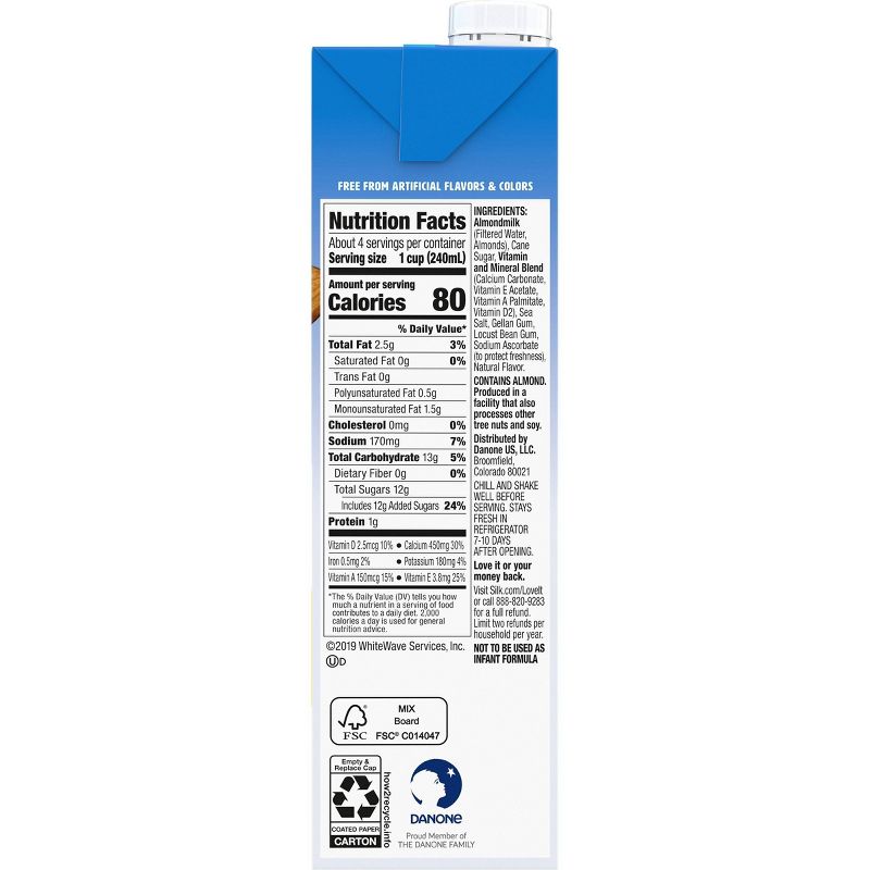 Silk Vanilla Almond Milk - 32 fl oz