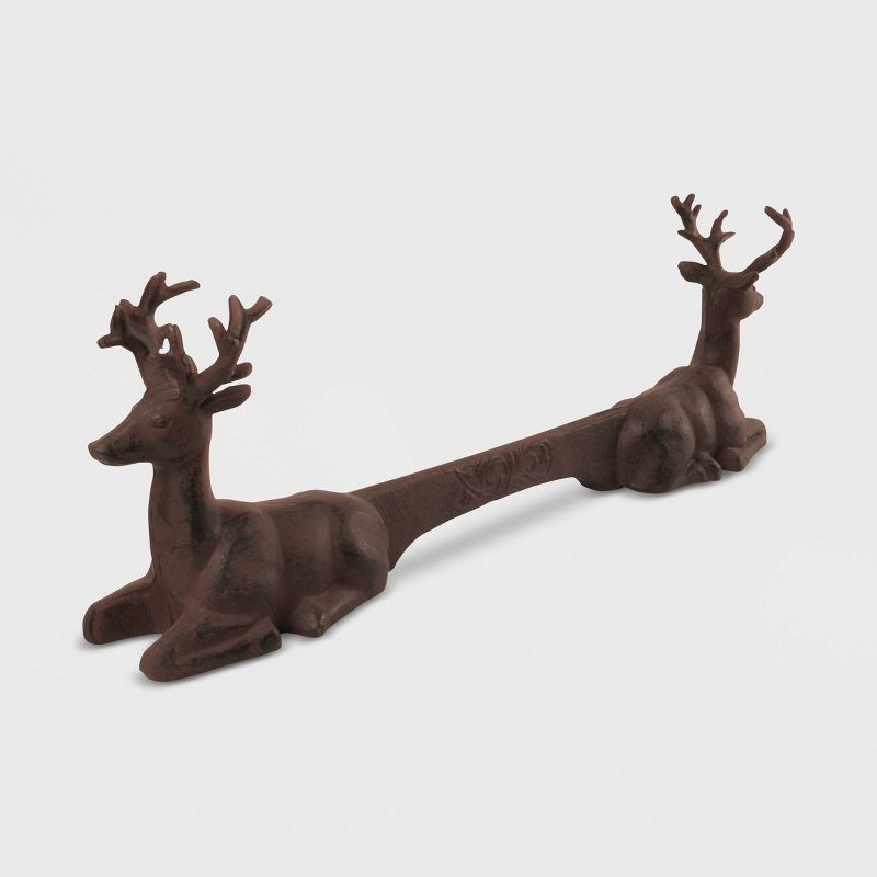 6" Iron Deer Boot Scraper Brown - Esschert Design