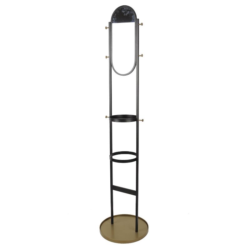 Quatro Umbrella Stand & Coat Rack Steel - Adesso