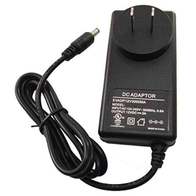 evertech 12v dc 3 amper 3000ma power supply adapter plugs devices, 12v ac dc power supply charger ul certified