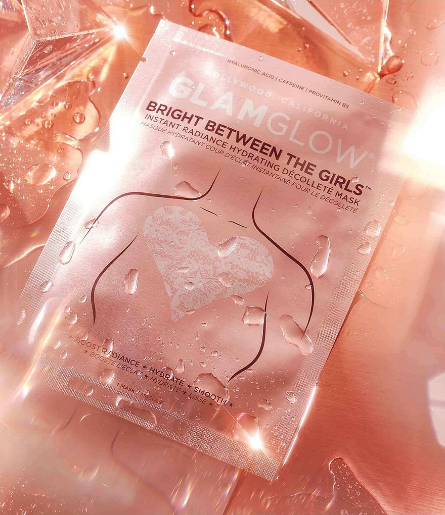 GlamGlow Bright Between The Girls Instant Radiance Hydrating Decollete Mask