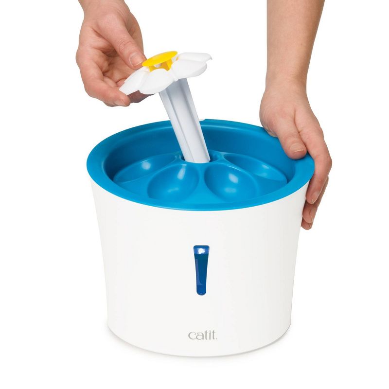 Catit Flower Fountain with LED Nightlight - Blue