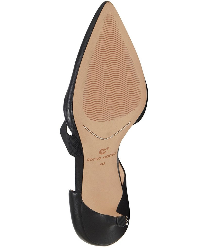 CC Corso Como Denice Leather Asymmetrical Pointed Toe Pumps