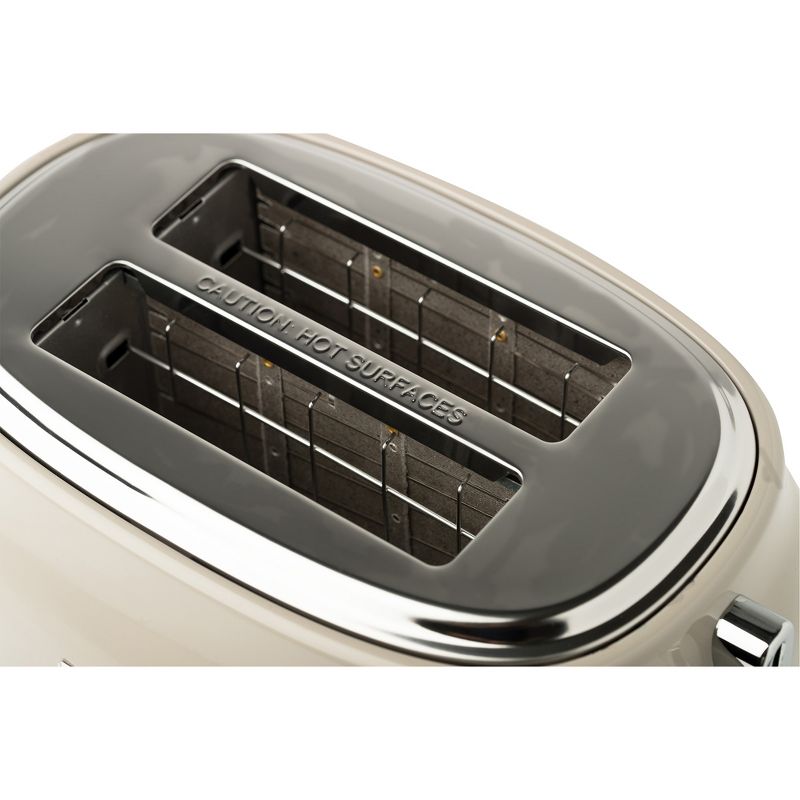 Haden Dorset 2-Slice Wide Slot Stainless Steel Countertop Retro Toaster with Adjustable Browning Control, Red