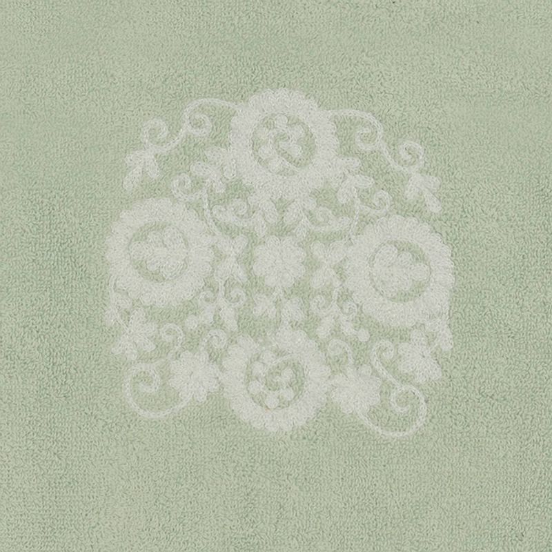 6pc Boho Towel Set Light Gray/White - Creative Bath