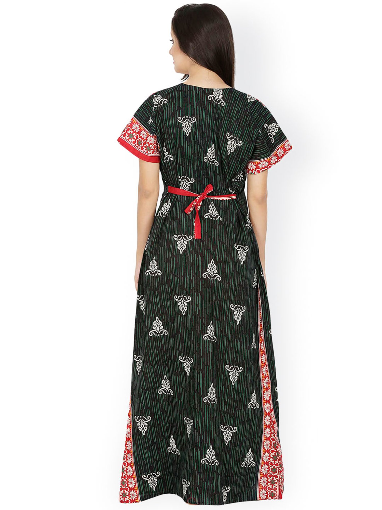 Secret Wish Green Printed Nighty