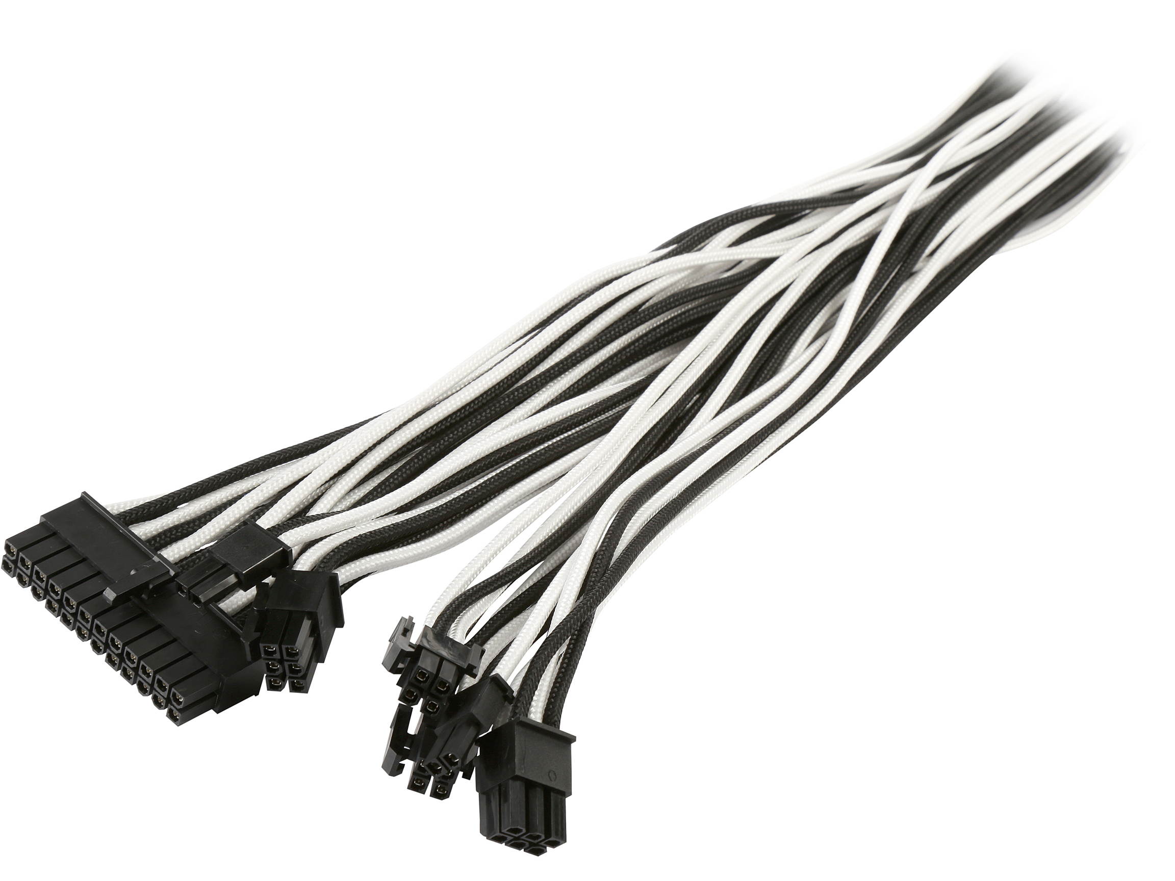 Phanteks PH-CB-CMBO_GR Universal Extension Cables Kit (PH-CB-CMBO) - 1x 24pin ATX, 1x 8pin (4+4) EPS, 2x 8pin (6+2) PCI-e Extension, 500mm Length, Individually Sleeved, Green Color