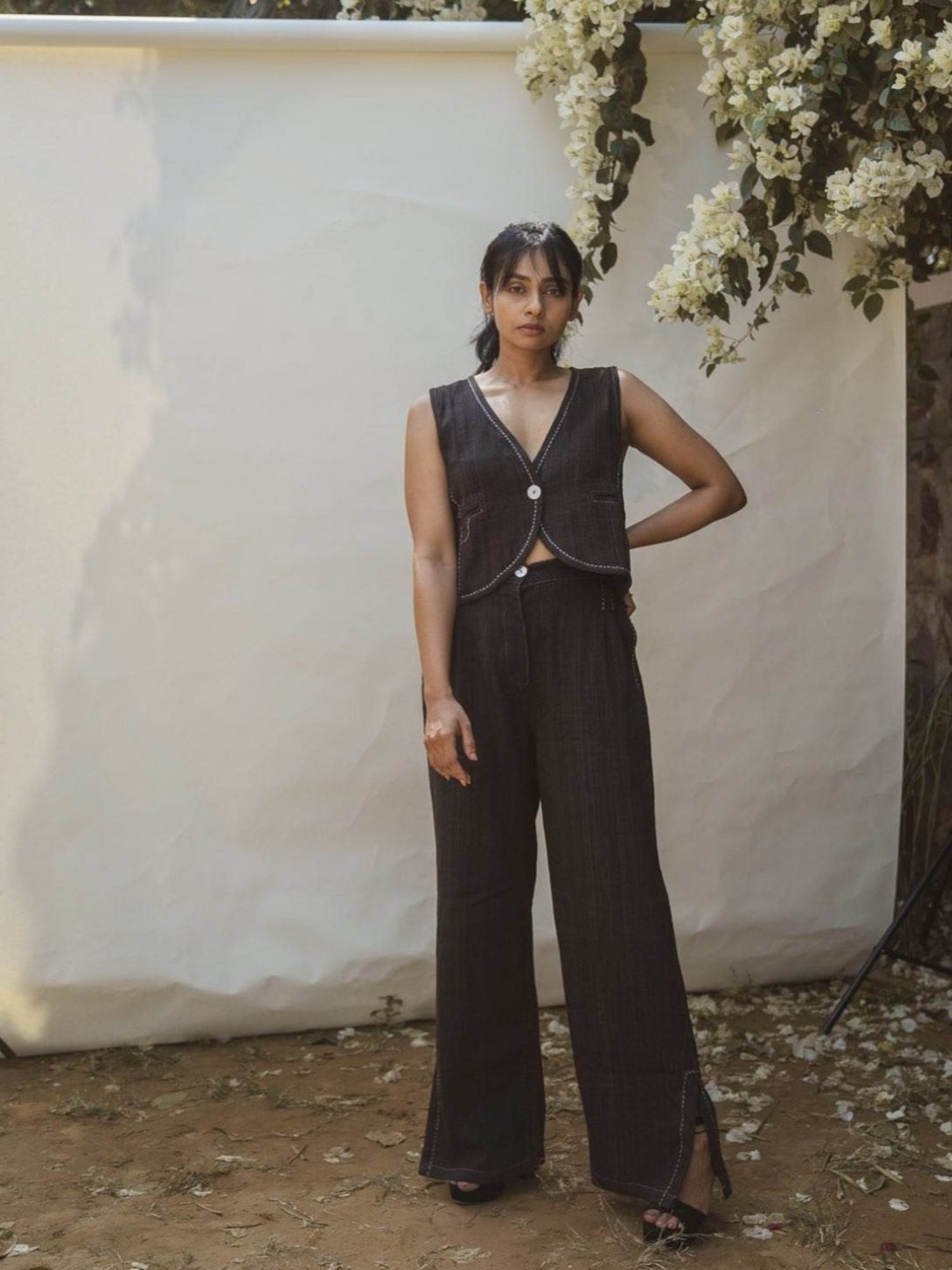 Lafaani Black Sonder Long Skirt