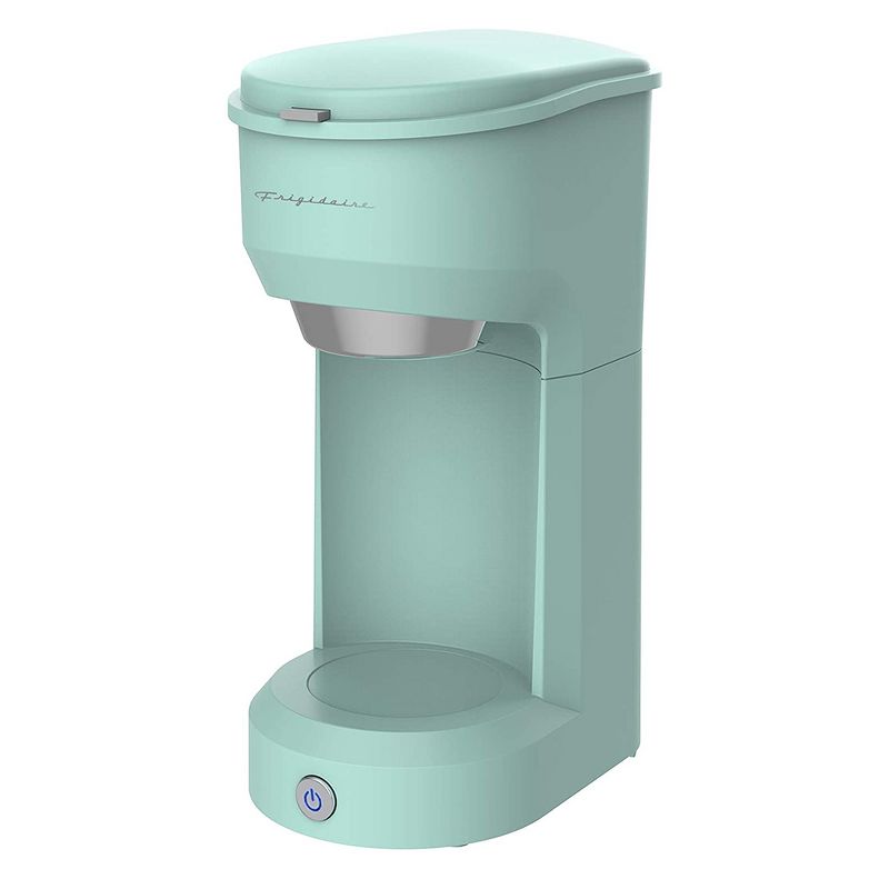 Frigidaire ECMK088 Retro 1 Cup Single Serve Coffee Maker with Brew Basket and Single Touch Control for Home Kitchen Countertop Brewing, Mint Green