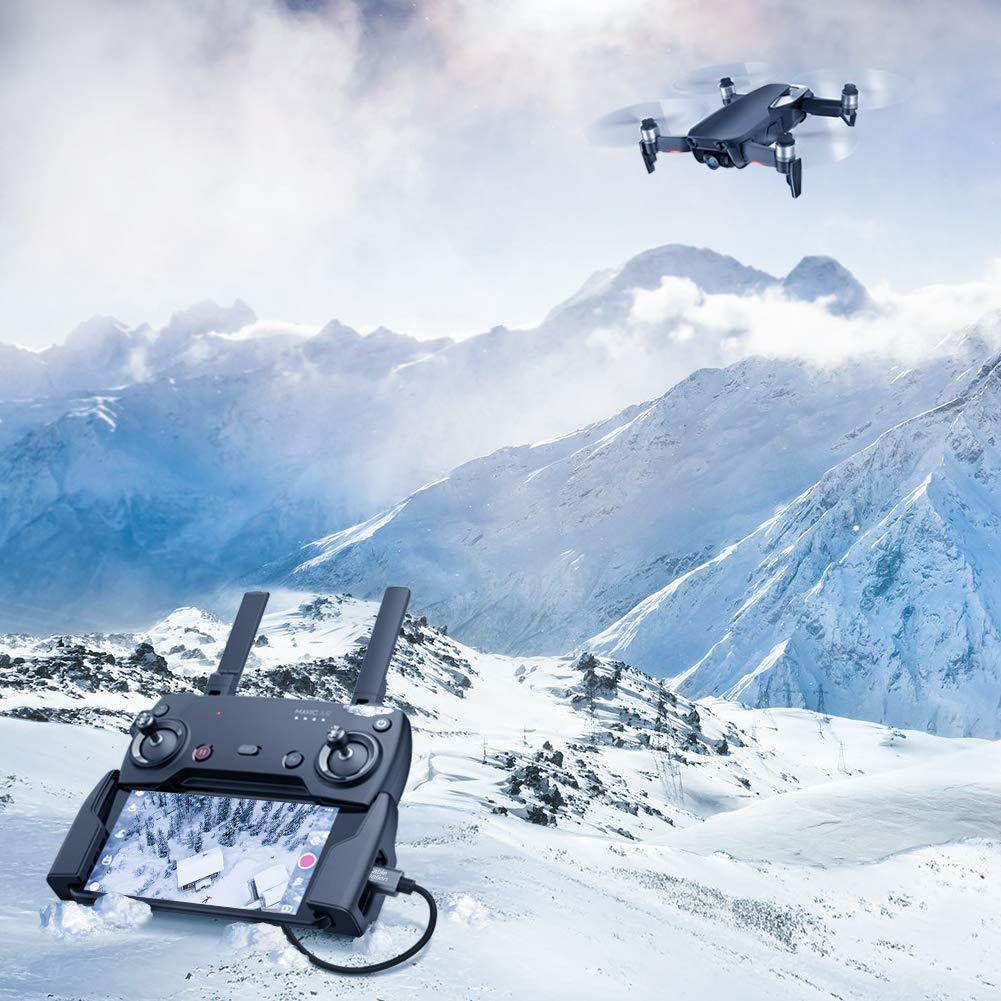 CableCreation DJI Mavic USB Type C Cable, 0.65 ft USB-C to Micro USB A OTG Cable, Compatible with DJI Spark/DJI Mavic/Mavic Pro/Mavic Pro Platinum/Mavic Air Controller 0.2m, Space Gray Aluminium