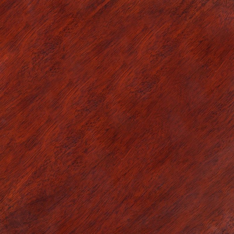 Desvy Round Glass Top End Table Brown - Aiden Lane