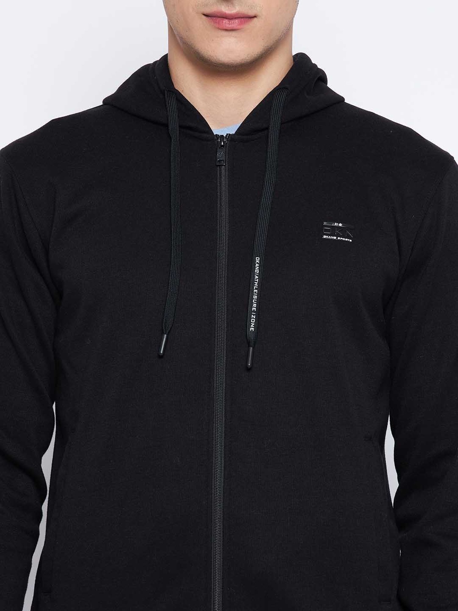 Okane Black Regular Fit Tracksuits