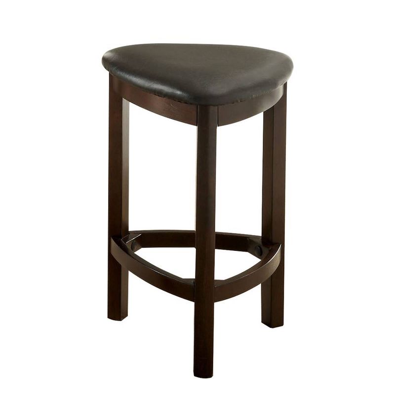 4pc Xavier Triangular Counter Extendable Dining Table Set Espresso - miBasics