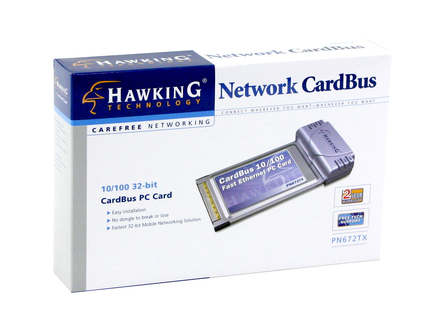 HAWKING PN672TX 10/100Mbps Fast Ethernet PC Card