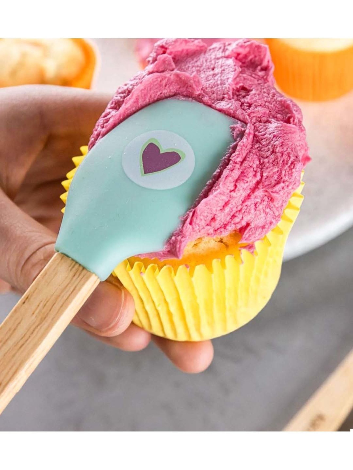 KitchenCraft Multicolor Silicone Mini Spatula Set - Set of 3