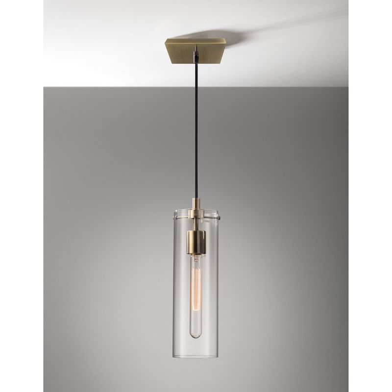 13.75" Dalton Pendant Ceiling Light Brass - Adesso