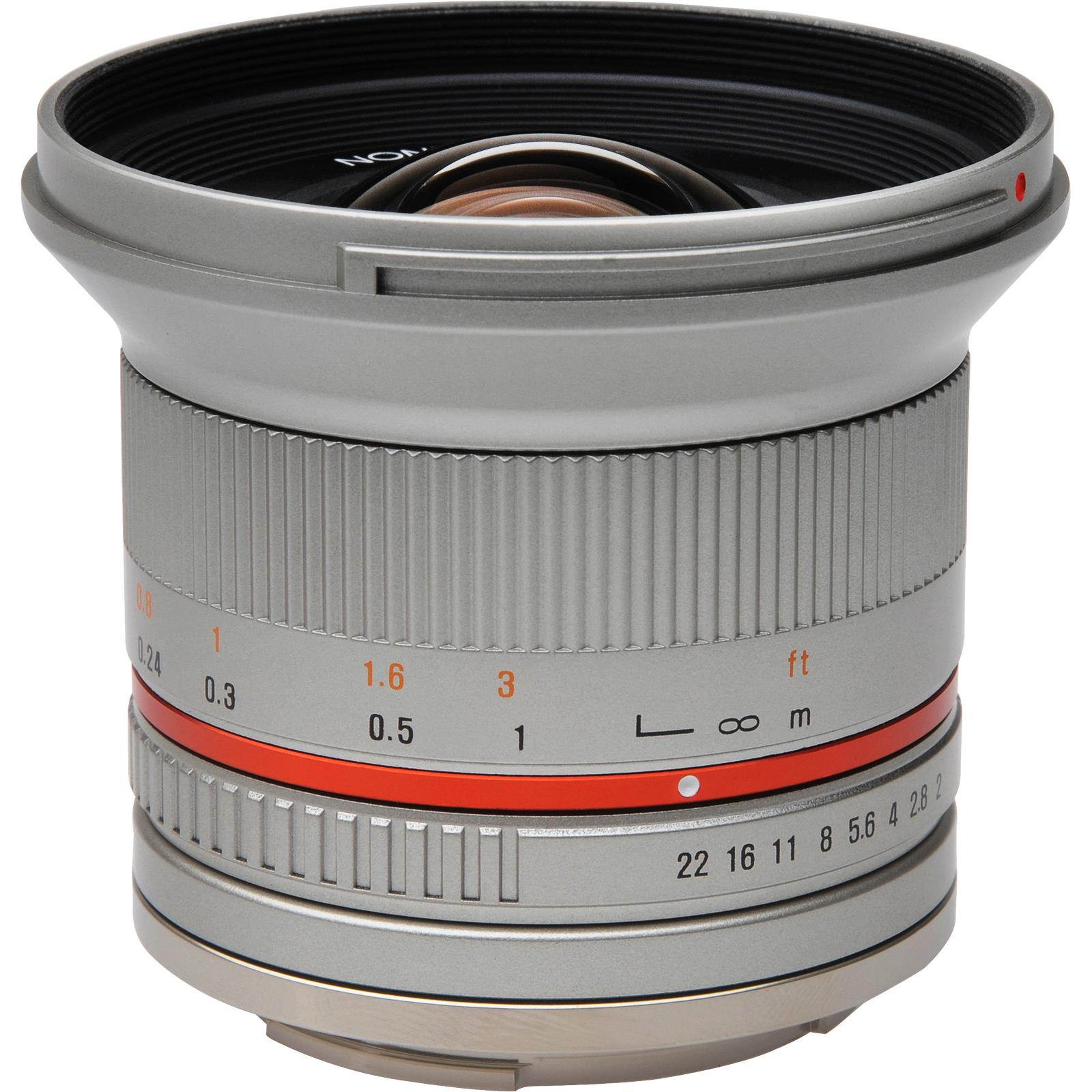 Rokinon 12mm f/2.0 Ultra Wide Angle Lens (Silver) (for Olympus/Panasonic Micro 4/3 Camera)