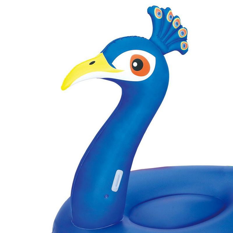 Summer Waves Giant Peacock Ride On Inflatable Swimming Pool Float Raft Lounger
