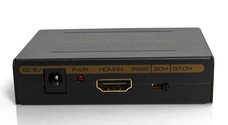 HDMI to HDMI converter with audio(SPDIF+R/L),1080P & 3D,HDCP decoder connected to the amplifier 5.1 output(AIS HD1T01LR1)