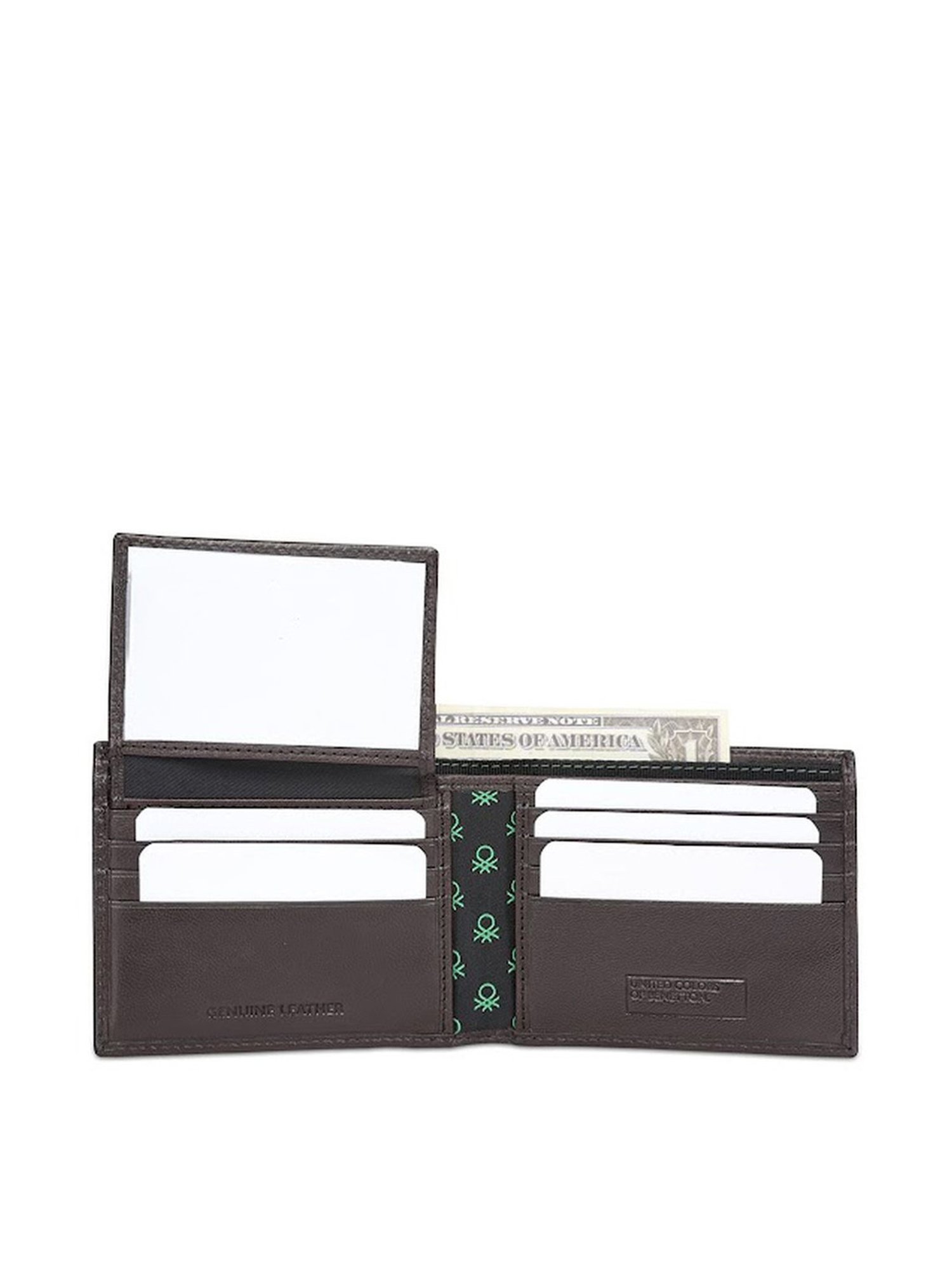 United Colors of Benetton Benito Brown Leather Solid Bi-Fold Wallet