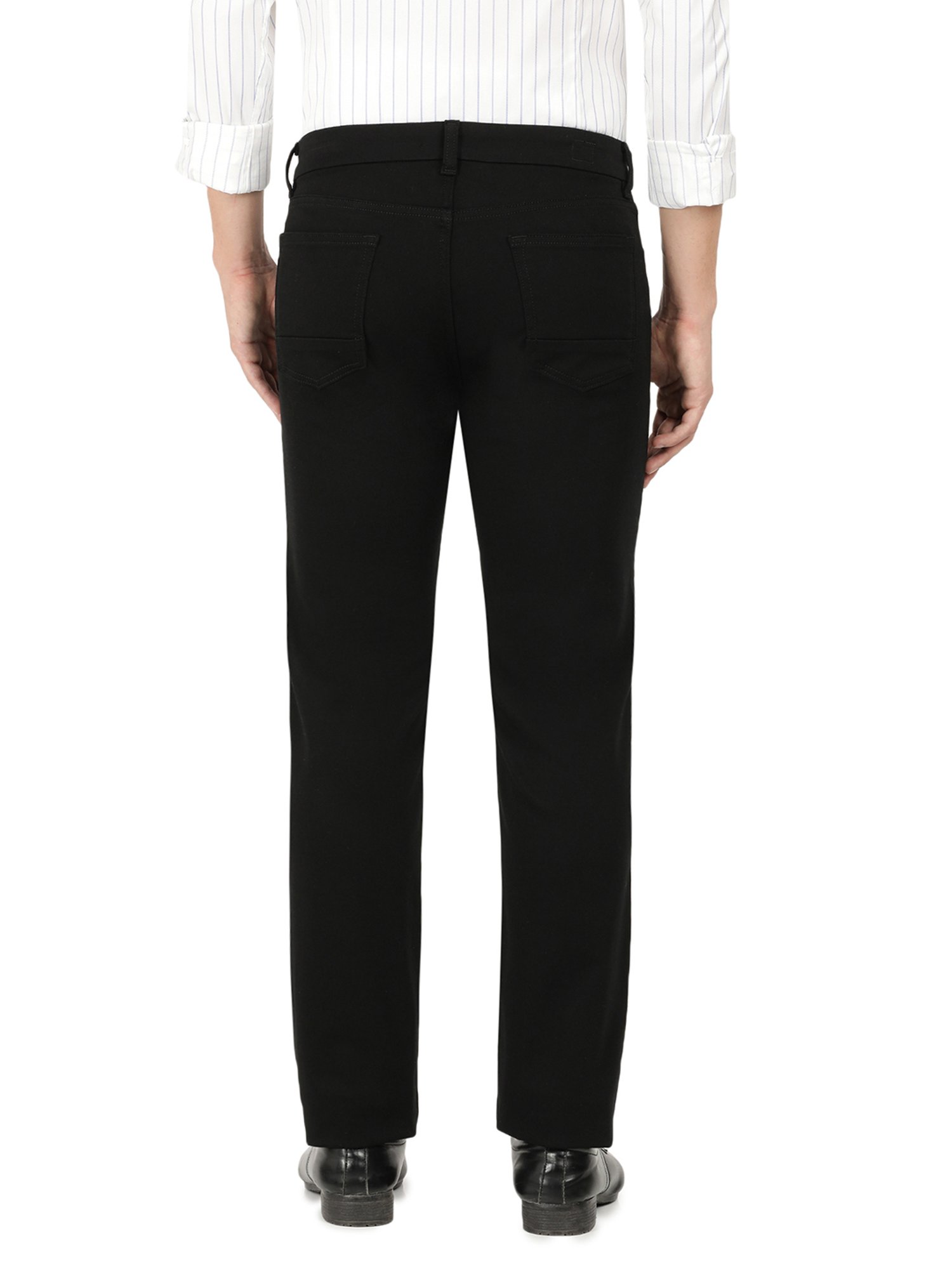 EVERBLUE Stay Black Midrise Five Pocket Trousers