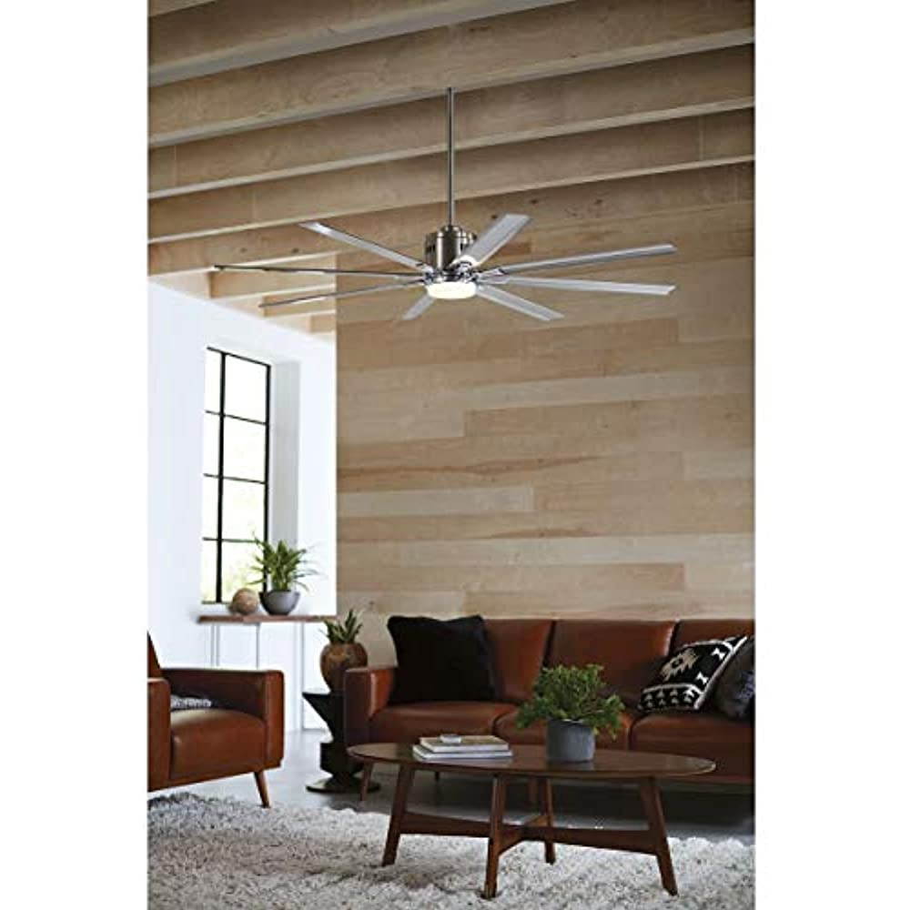 Vast Collection 72-Inch 8-Blade Gray Modern Ceiling Fan