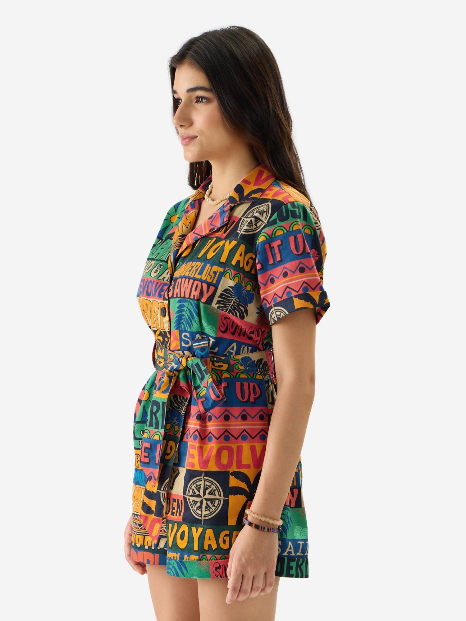 The Souled Store Multicolor Printed Playsuit