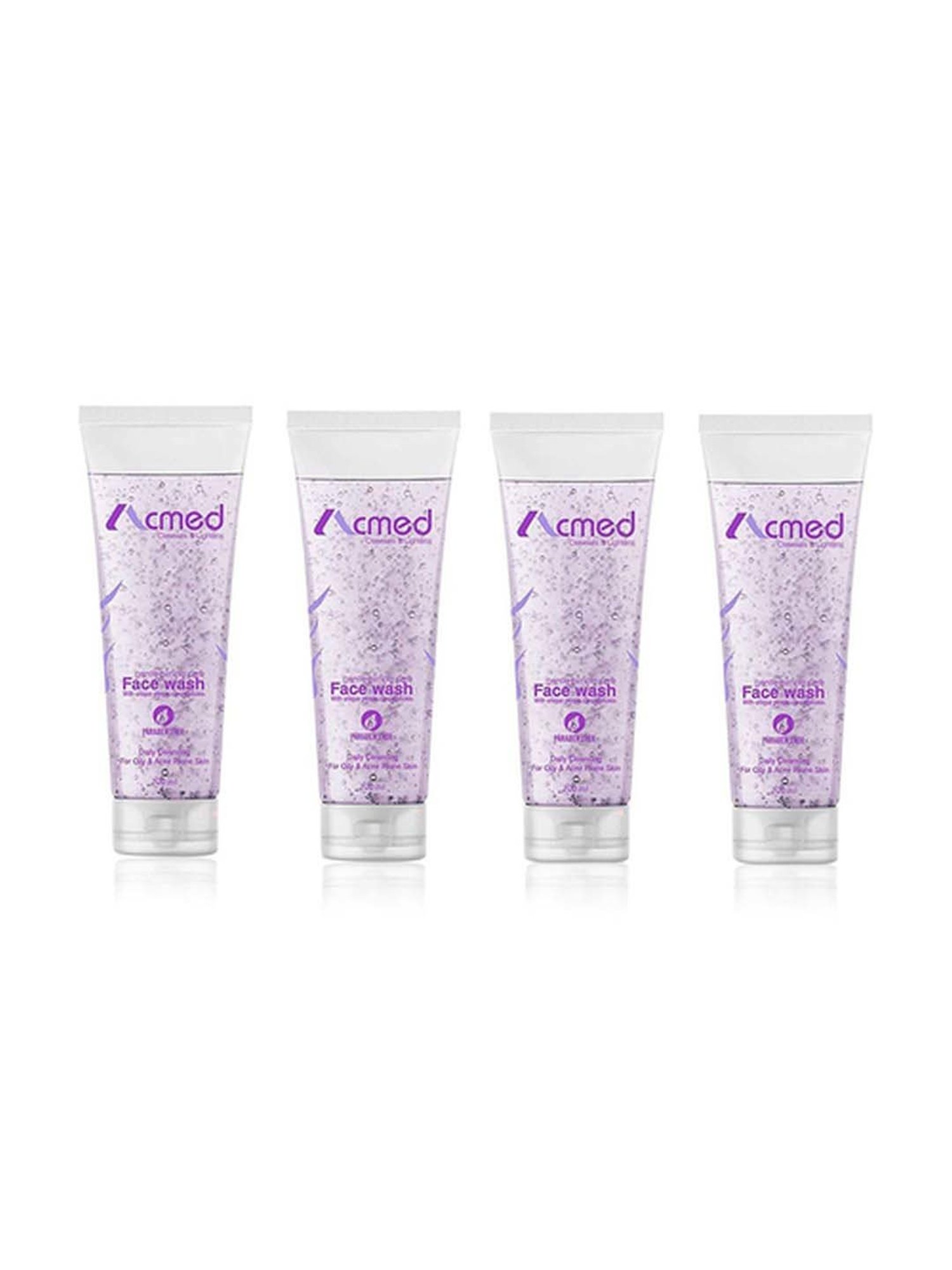 Acmed Pimple Care Face Wash for Acne Prone Skin - Pack of 4 (200 ml Each)