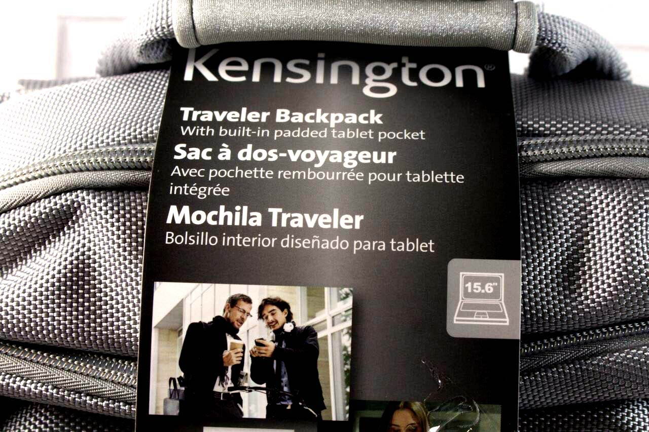 Kensington K62581 15.6" Nylon Traveller Laptop Backpack 0K62581 CN-0K62581 K26581CL