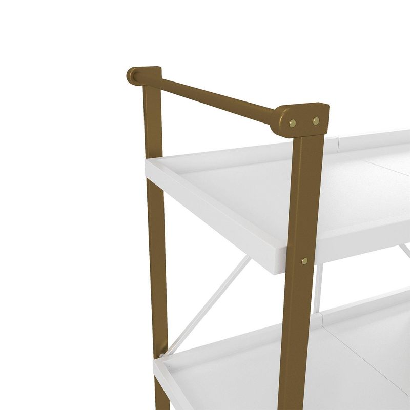 Trevia Folding Cart White - CosmoLiving by Cosmopolitan