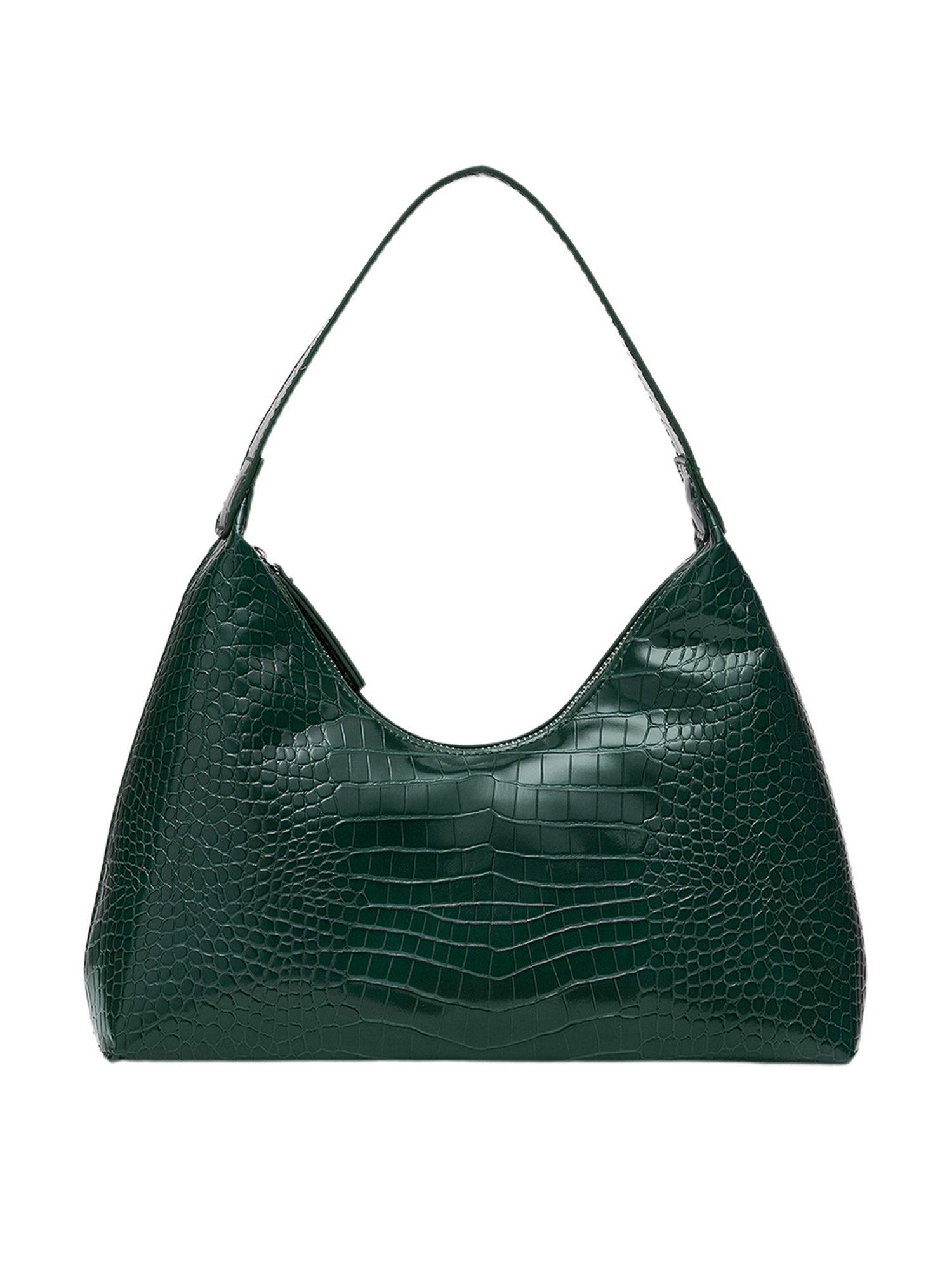 Miraggio Green Animal Effect Medium Hobo Shoulderbag