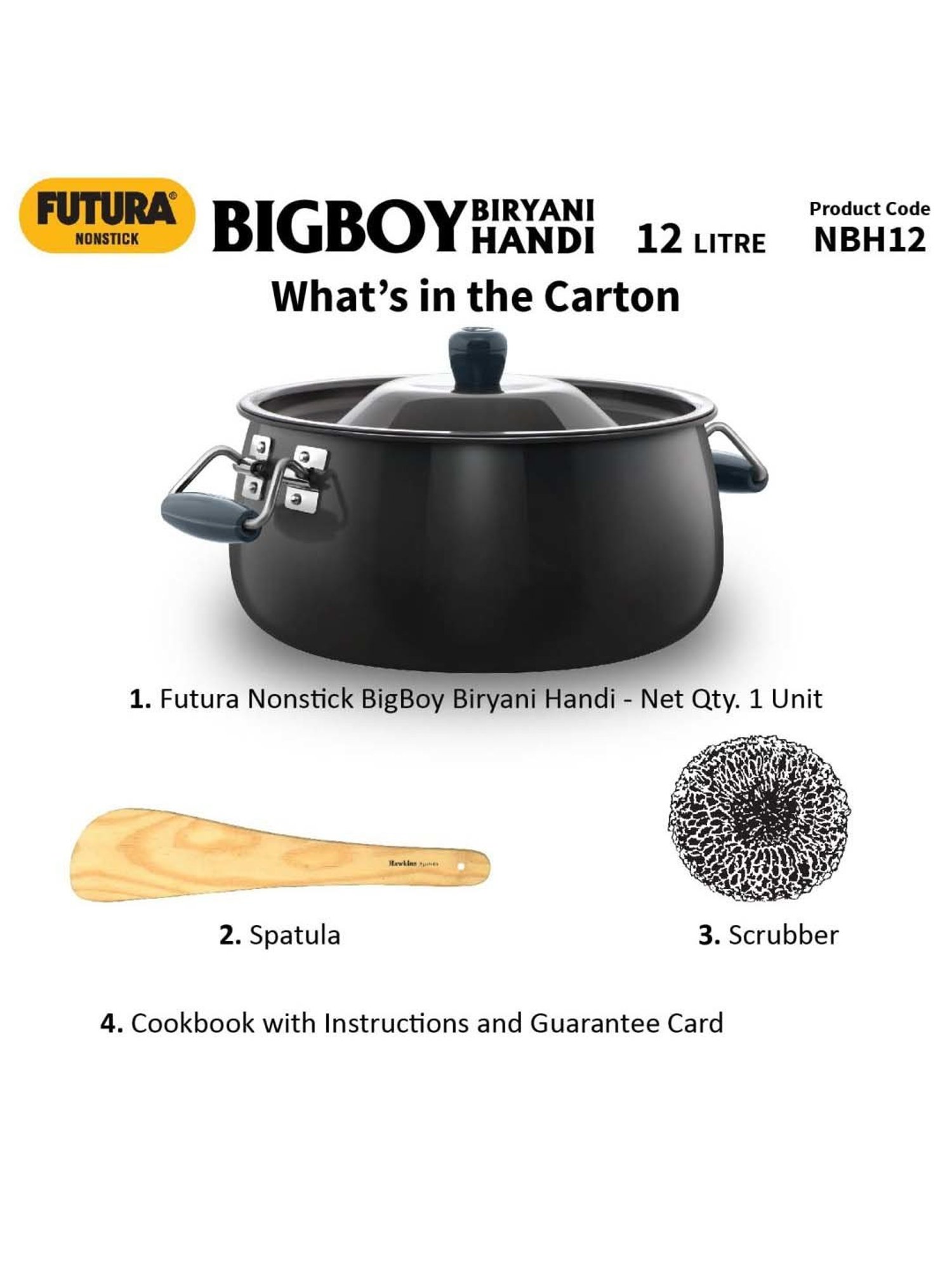 HAZEL Silver Induction Bottom Tope Stainless Steel Patila - 17.7 cm (2500 ml)