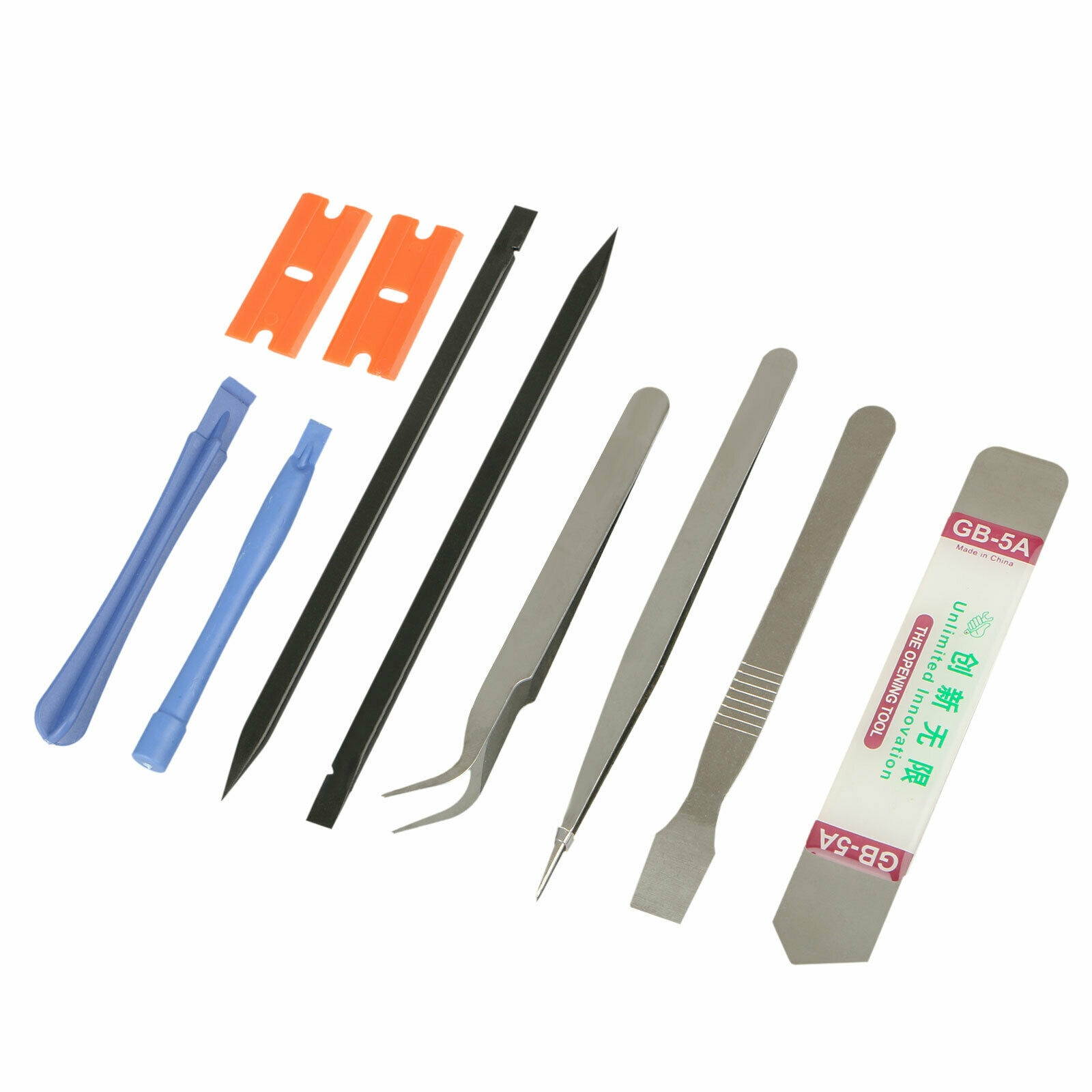 10 in 1 Cell Phone Repair Opening Pry Disassemble Tools Set Spudger Tweezer Kit