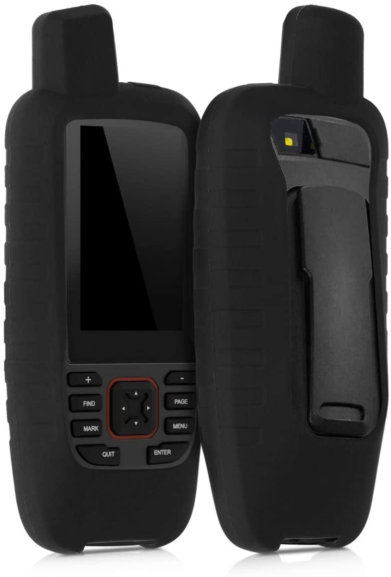 kwmobile Case Compatible with Garmin GPSMAP 86s / 86sc - GPS Handset Navigation System Soft Silicone Skin Protective Cover - Black