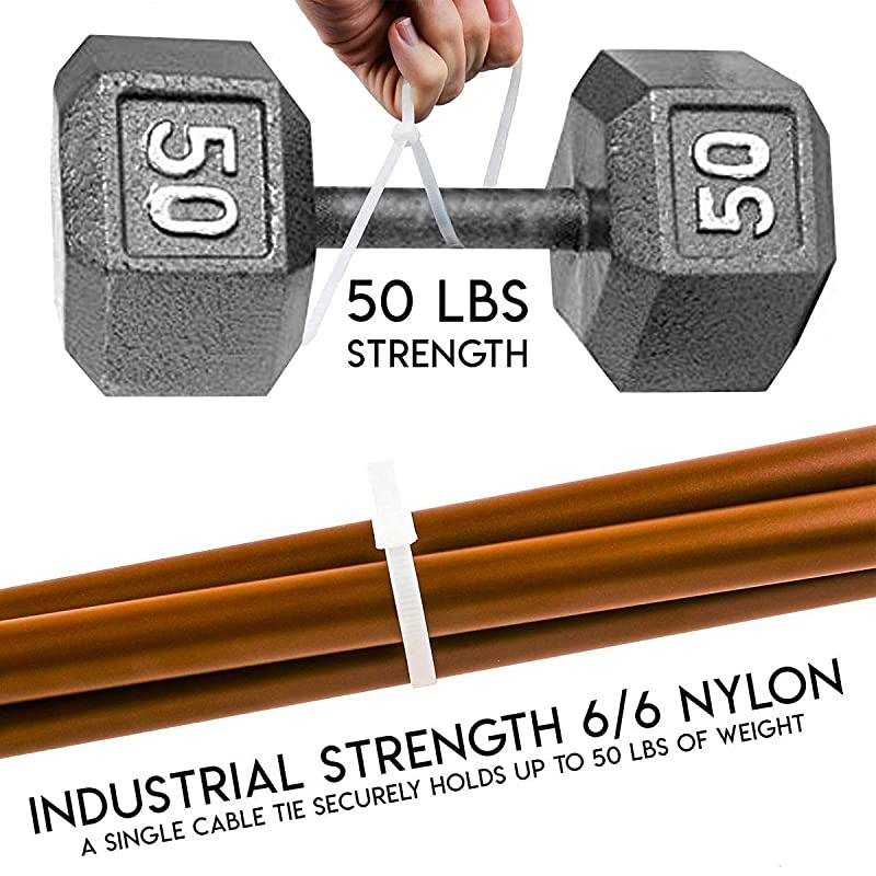 Ties Self-Locking 6 inches Nylon Cable ties,Standard Medium Length Industrial Grade Cable ties Tightly Bind Anything