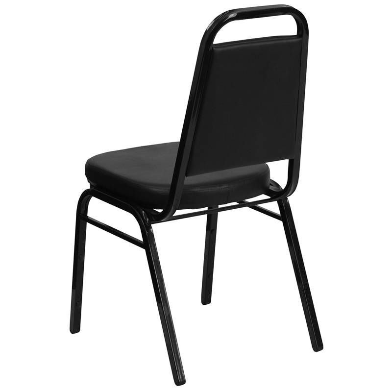 Vinyl Banquet Chair Black - Riverstone Furniture Collection