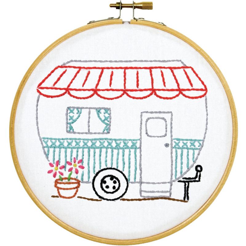 Jack Dempsey Stamped Hoop Kits 6"-Camper