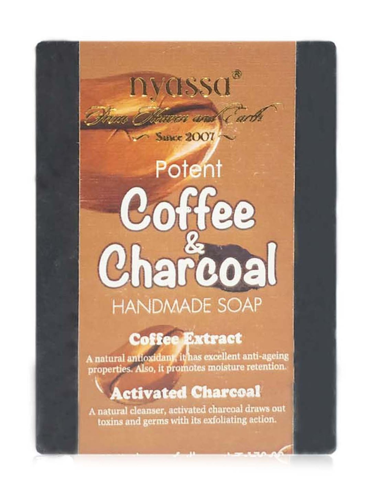 Nyassa Coffee and Charcoal Handmade Soap - 75gm