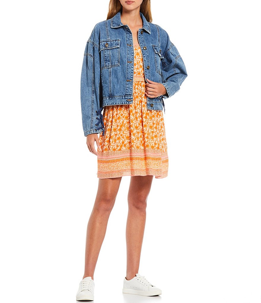 Free People Rumors Denim Jacket