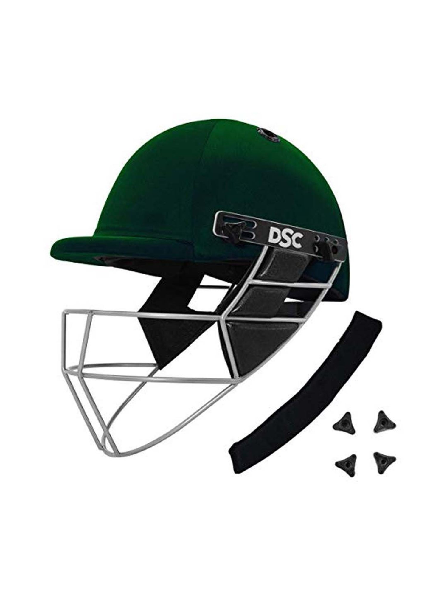 DSC Moss Green Light Weight Defender Cricket Helmet for Men & Boys (XL)