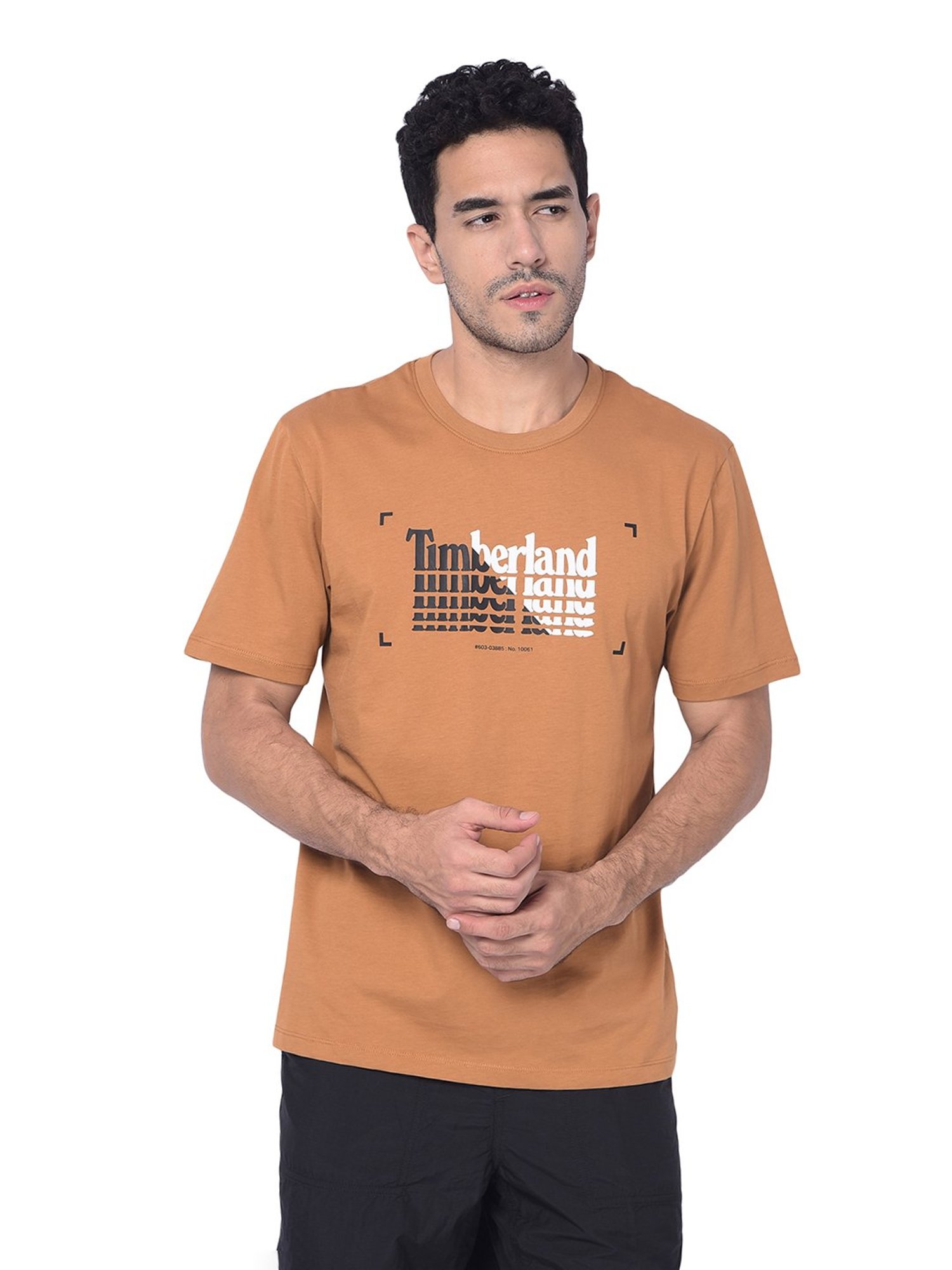 Timberland Wheat Regular Fit Printed Crew T-Shirt