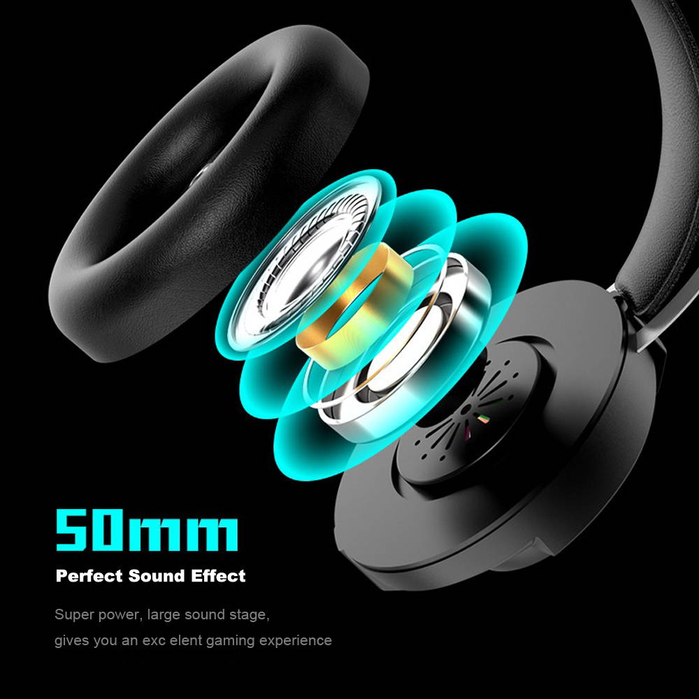 7.1 Stereo Surround Sound Wired Headset USB Game Headset With Mic & LED Noise Cancellation For Desktop Computer Games